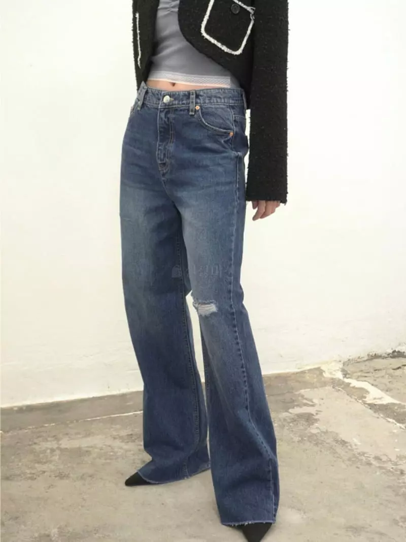 Artisover - Korean Women Fashion - #pursuepretty - Cutting Jeans - 3