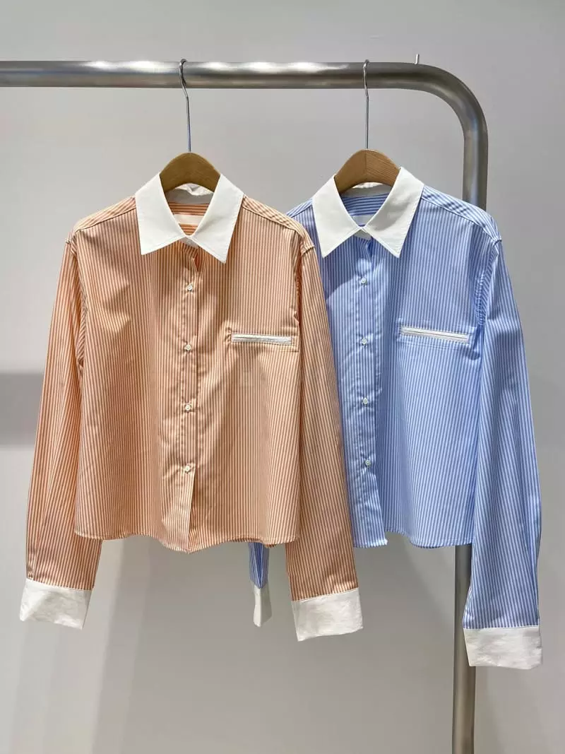 Artisover - Korean Women Fashion - #restrostyle - Stripes Shirt - 4