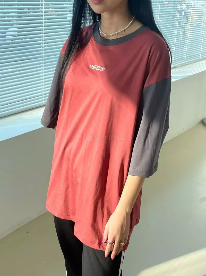 Artisover - Korean Women Fashion - #shopsmall - America Combi Tee - 2