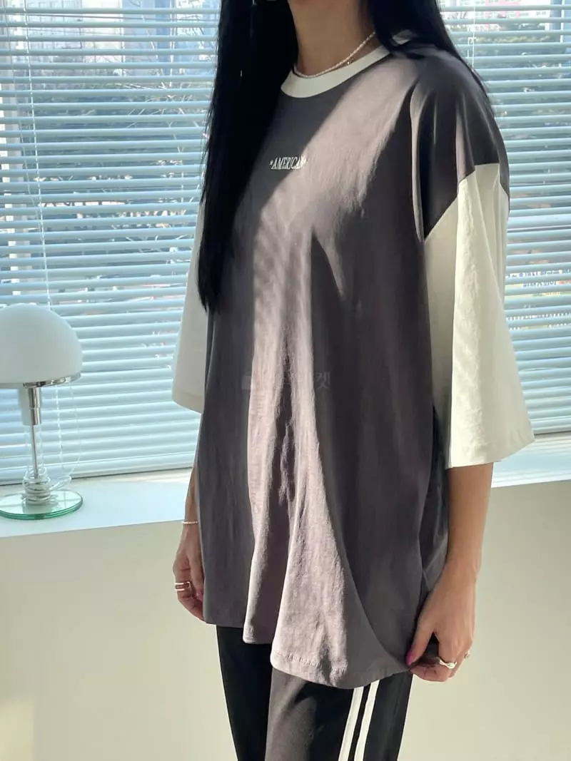 Artisover - Korean Women Fashion - #thatsdarling - America Combi Tee - 4