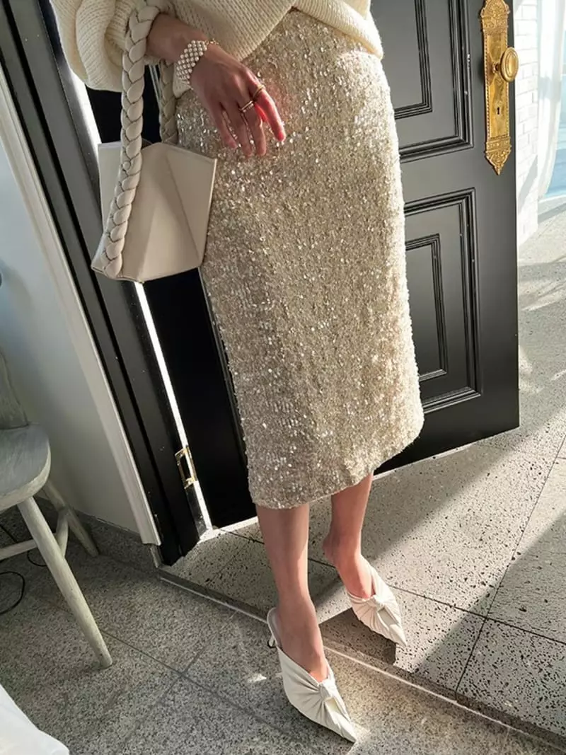 Artisover - Korean Women Fashion - #womensfashion - Spangle Skirt - 3