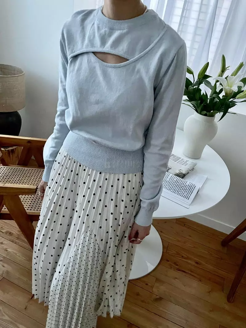 Artisover - Korean Women Fashion - #womensfashion - Dot Pleats Skirt - 3