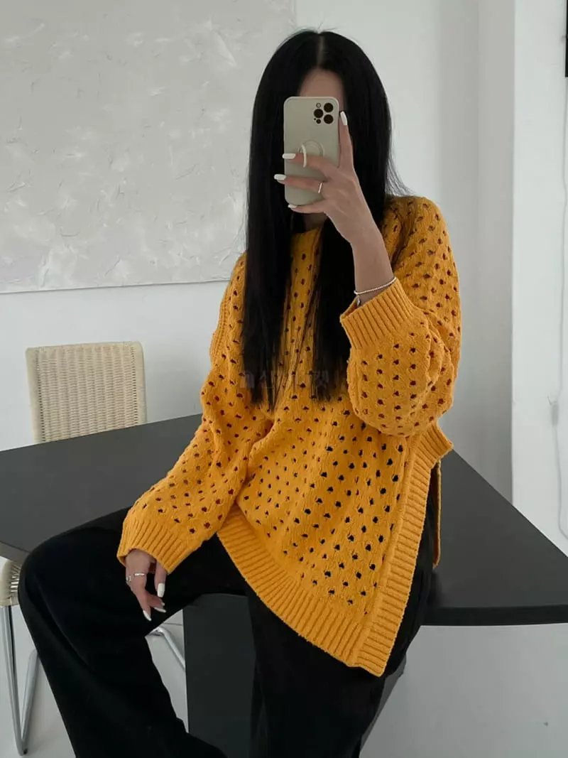 Artisover - Korean Women Fashion - #womensfashion - Slit Knit - 2