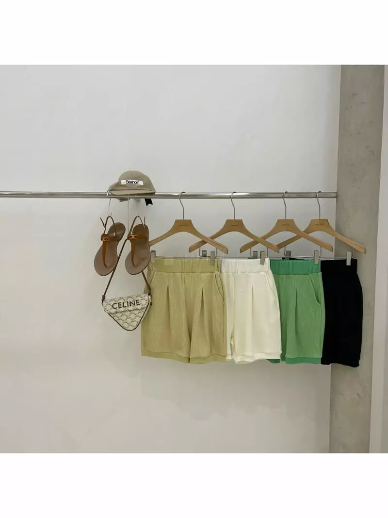 Auver_Fit - Korean Women Fashion - #momslook - Waffle Shorts - 4
