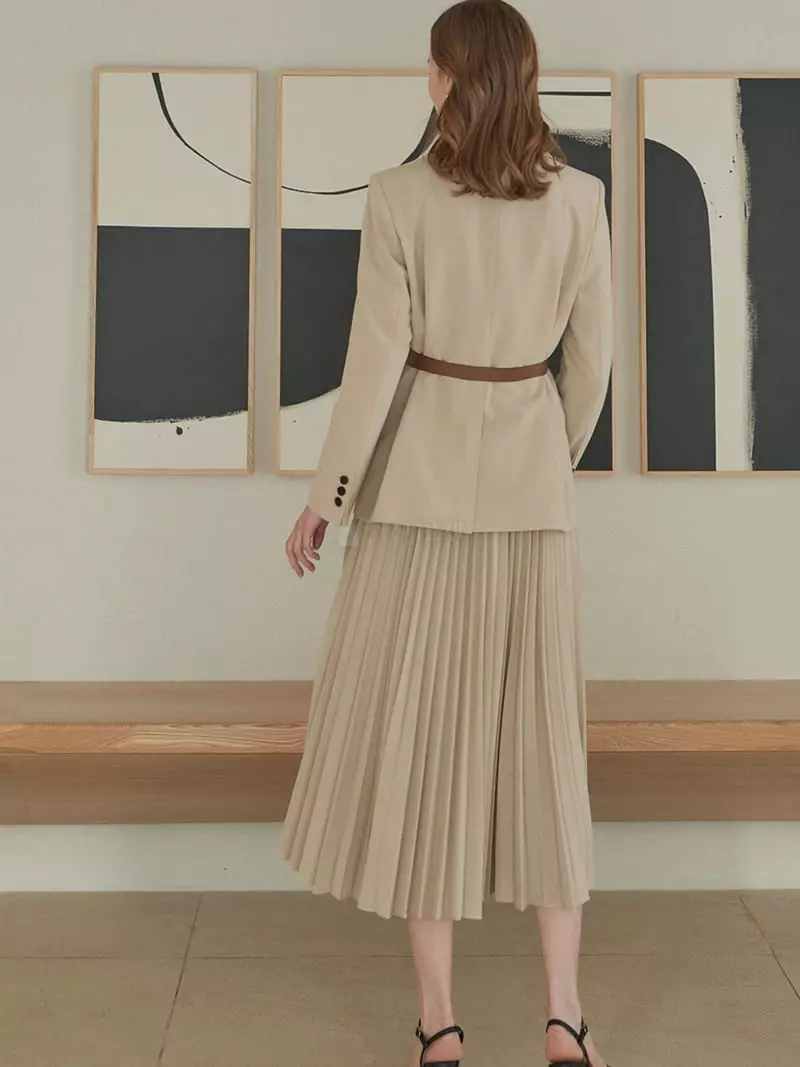 Ave29 - Korean Women Fashion - #womensfashion - Belted Single Jacket - 4