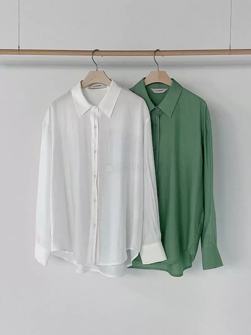Ave29 - Korean Women Fashion - #momslook - Double Pla Cat Blouse - 3