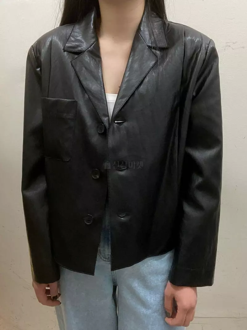 Ave29 - Korean Women Fashion - #shopsmall - Lien Leather Jacket