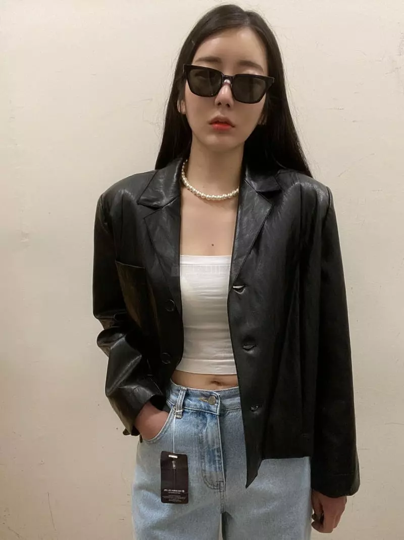 Ave29 - Korean Women Fashion - #thelittlethings - Lien Leather Jacket - 3