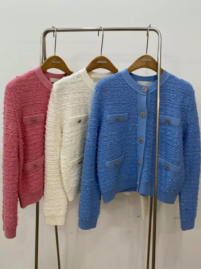 Ave29 - Korean Women Fashion - #vintageinspired - Twid Cardigan - 3