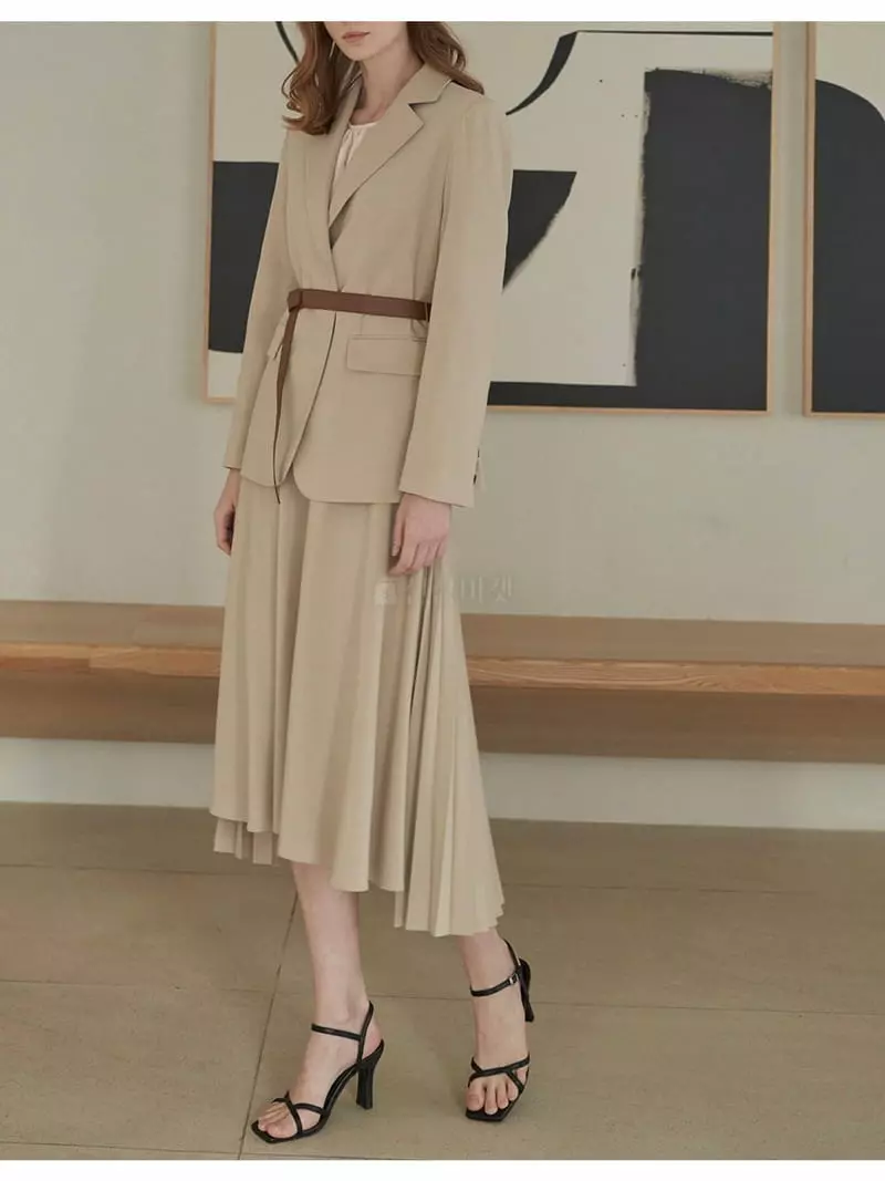 Ave29 - Korean Women Fashion - #womensfashion - Belted Single Jacket - 3