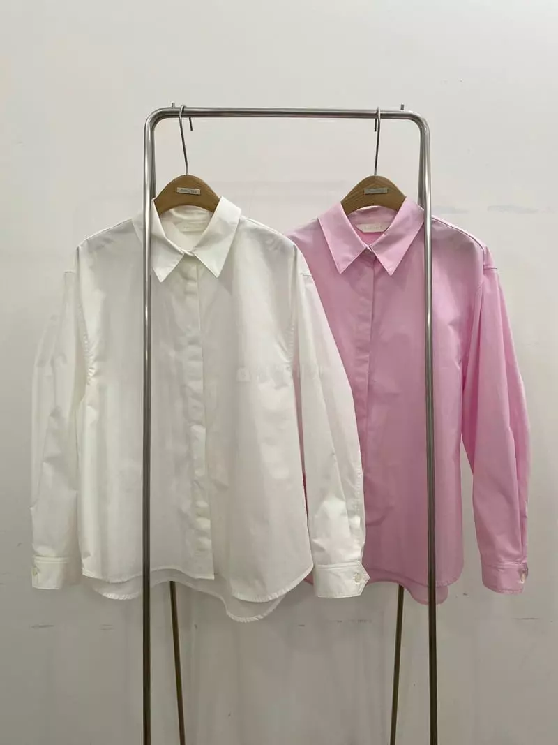 Ave29 - Korean Women Fashion - #womensfashion - Hidden Button Blouse - 3