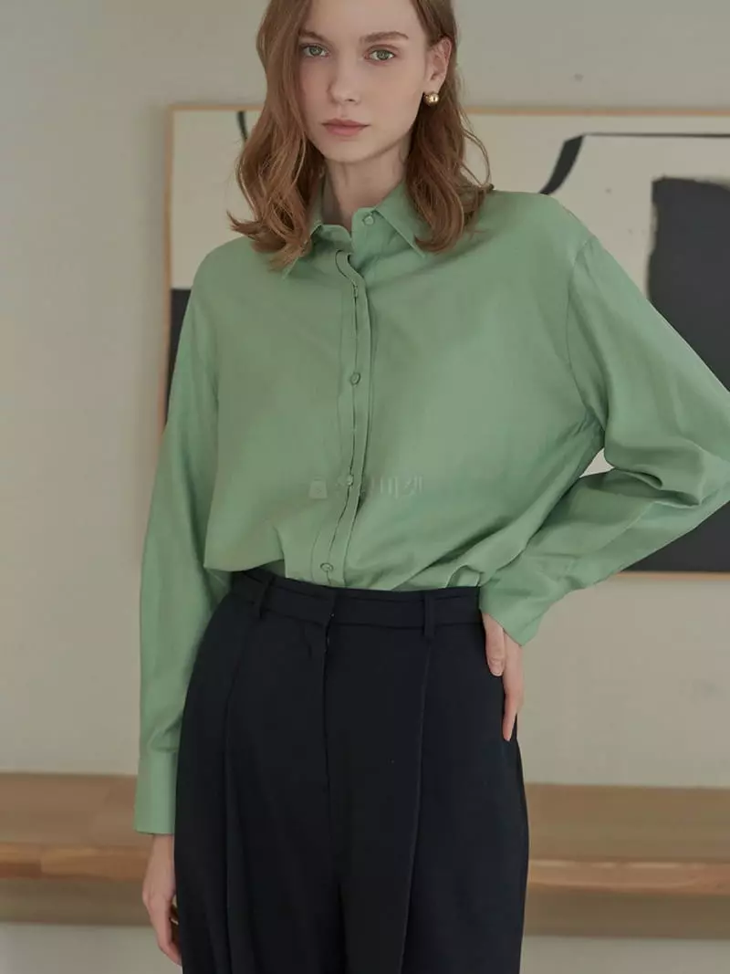 Ave29 - Korean Women Fashion - #womensfashion - Double Pla Cat Blouse - 2