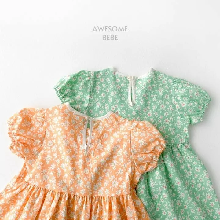 Awesome Bebe - Korean Children Fashion - #Kfashion4kids - Small Flower One-piece - 3