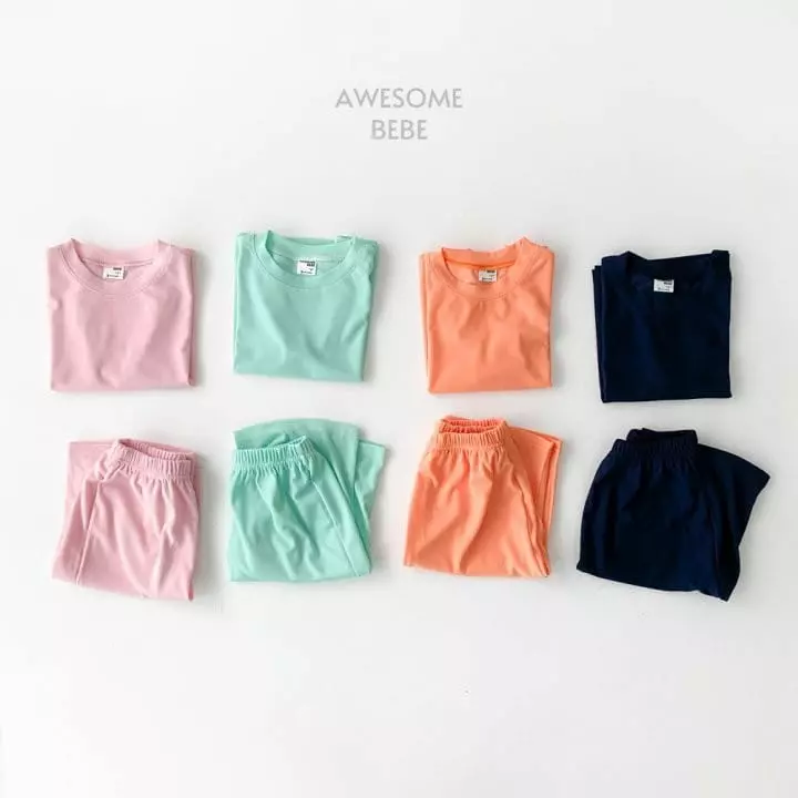 Awesome Bebe - Korean Children Fashion - #discoveringself - Pleats Top Bottom Set - 3