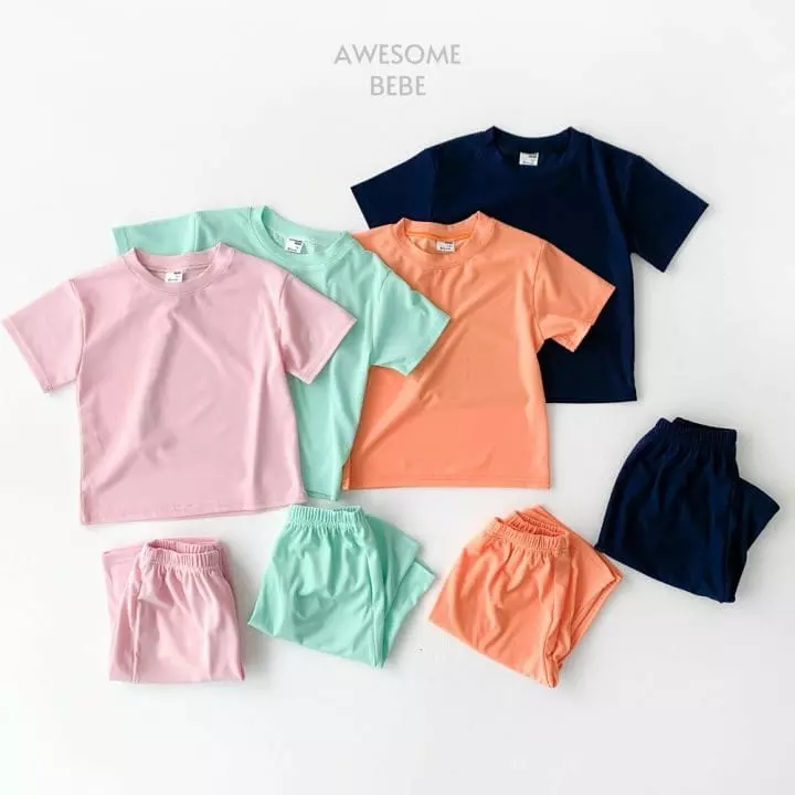 Awesome Bebe - Korean Children Fashion - #discoveringself - Pleats Top Bottom Set - 4