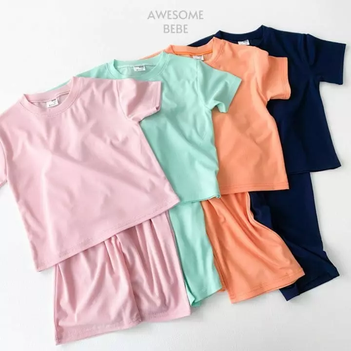 Awesome Bebe - Korean Children Fashion - #kidsshorts - Pleats Top Bottom Set - 5