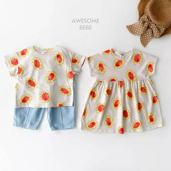 Awesome Bebe - Korean Children Fashion - #kidsshorts - Sun Flower One-piece - 3