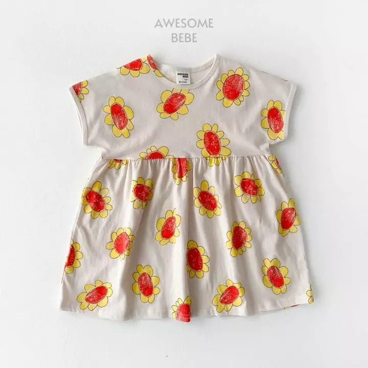 Awesome Bebe - Korean Children Fashion - #kidsshorts - Sun Flower One-piece - 4