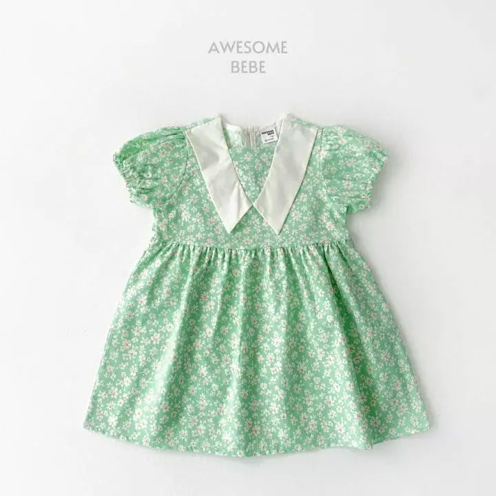 Awesome Bebe - Korean Children Fashion - #kidzfashiontrend - Small Flower One-piece - 2