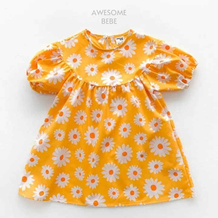 Awesome Bebe - Korean Children Fashion - #kidzfashiontrend - Summer Daisy One-piece