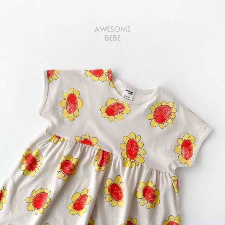 Awesome Bebe - Korean Children Fashion - #littlefashionista - Sun Flower One-piece - 7