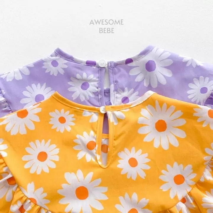 Awesome Bebe - Korean Children Fashion - #littlefashionista - Summer Daisy One-piece - 3