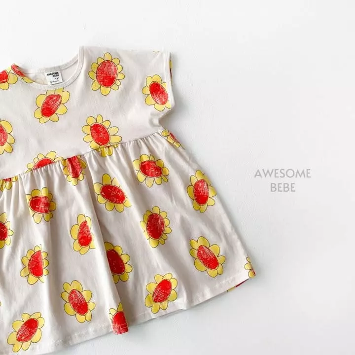 Awesome Bebe - Korean Children Fashion - #magicofchildhood - Sun Flower One-piece - 8