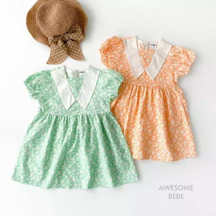 Awesome Bebe - Korean Children Fashion - #magicofchildhood - Small Flower One-piece - 5