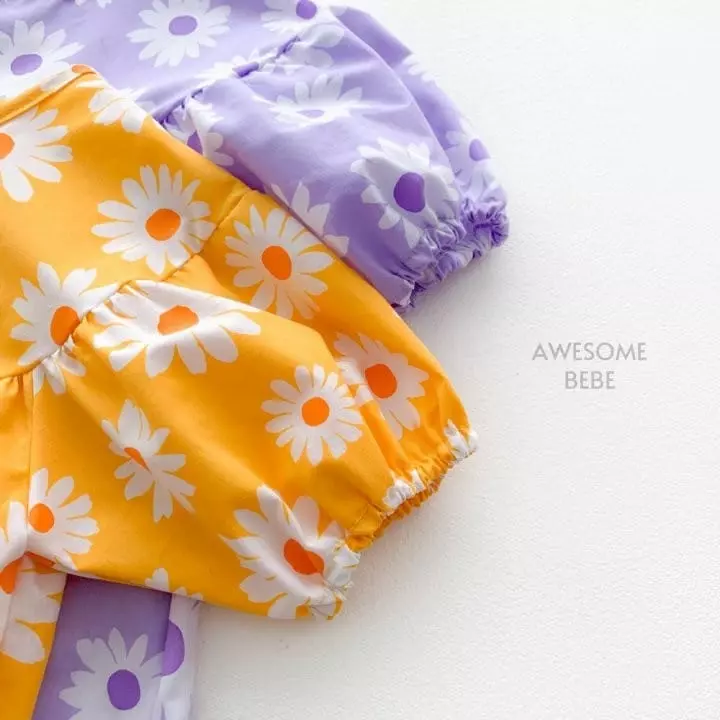Awesome Bebe - Korean Children Fashion - #littlefashionista - Summer Daisy One-piece - 4