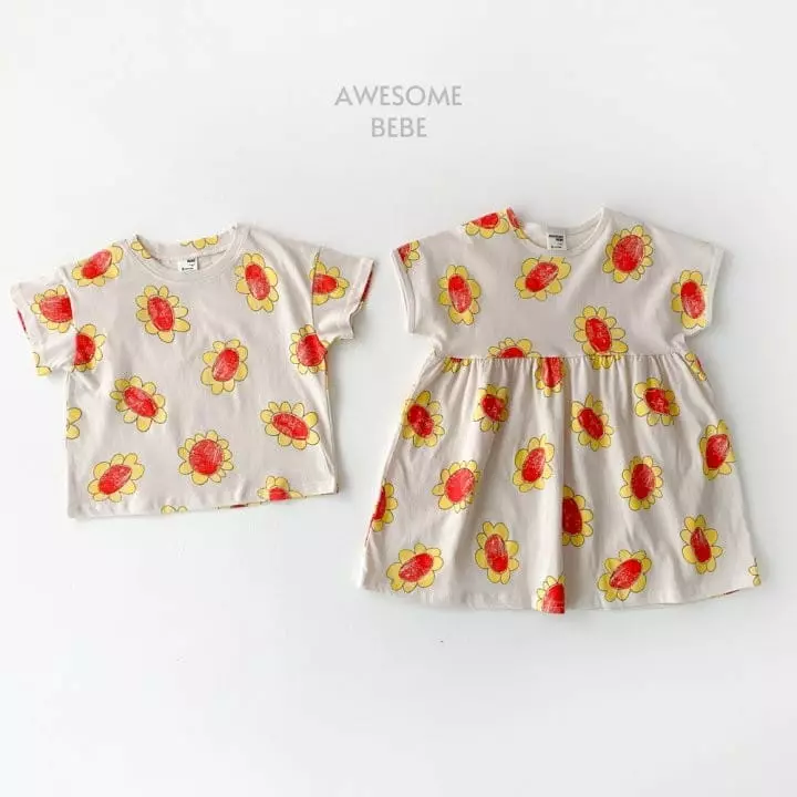 Awesome Bebe - Korean Children Fashion - #minifashionista - Sun Flower One-piece - 9