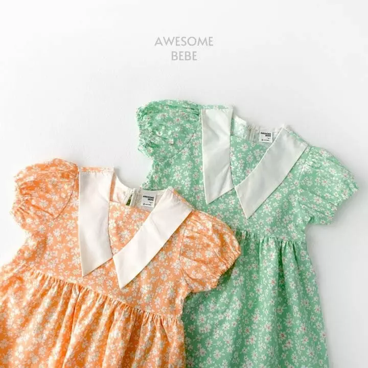 Awesome Bebe - Korean Children Fashion - #minifashionista - Small Flower One-piece - 6