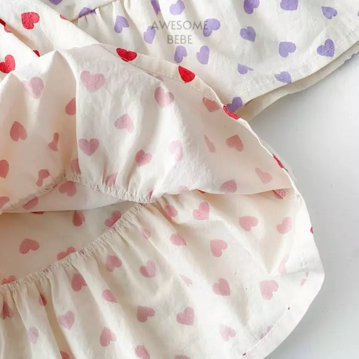 Awesome Bebe - Korean Children Fashion - #prettylittlegirls - Heart One-piece - 9