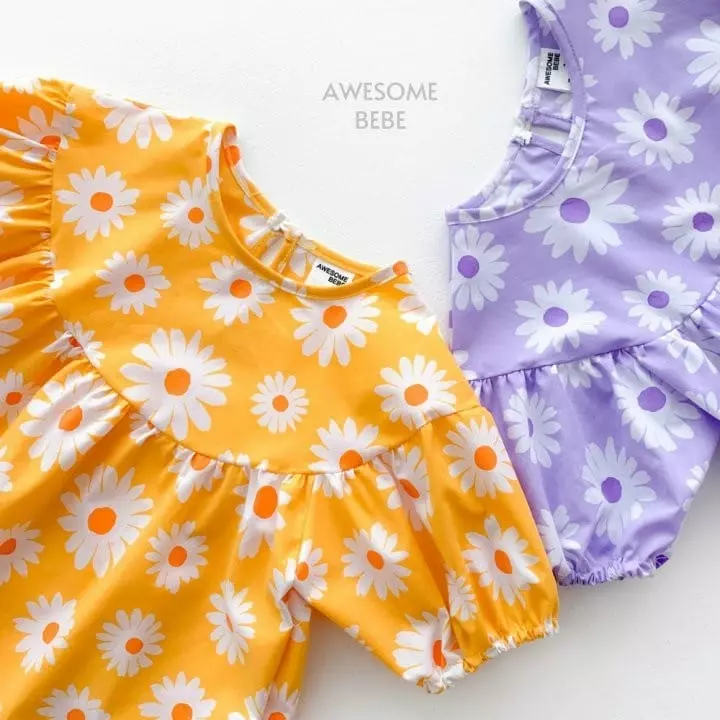Awesome Bebe - Korean Children Fashion - #stylishchildhood - Summer Daisy One-piece - 9