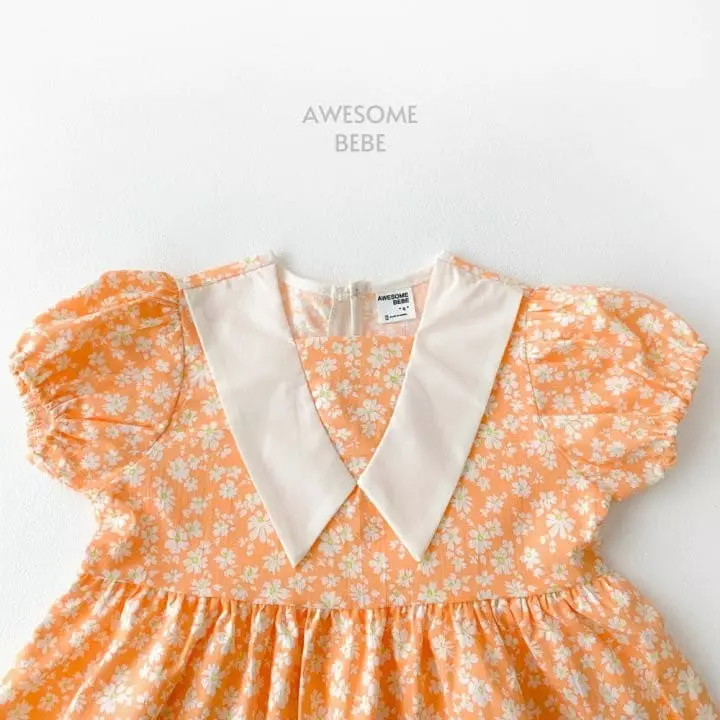 Awesome Bebe - Korean Children Fashion - #todddlerfashion - Small Flower One-piece - 8