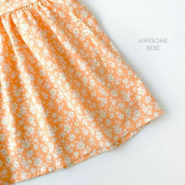 Awesome Bebe - Korean Children Fashion - #toddlerclothing - Small Flower One-piece - 9