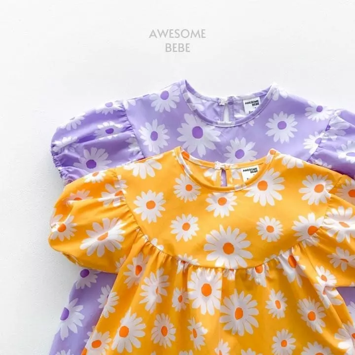 Awesome Bebe - Korean Children Fashion - #toddlerclothing - Summer Daisy One-piece - 8