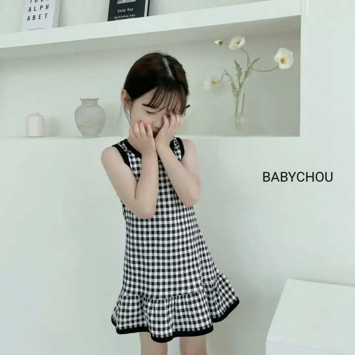 Babychou - Korean Children Fashion - #designkidswear - Check Top Bottom Set - 11