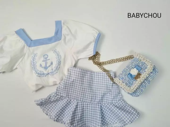 Babychou - Korean Children Fashion - #designkidswear - Marine Tee