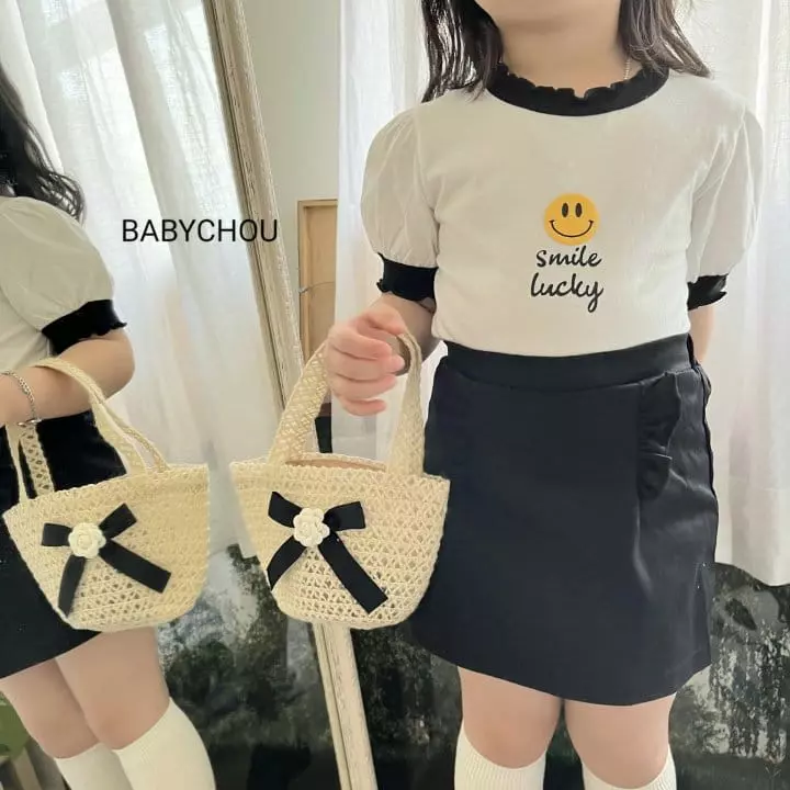 Babychou - Korean Children Fashion - #fashionkids - Smile Tee - 9