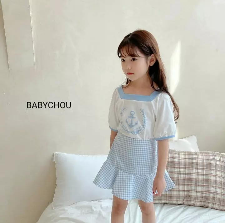 Babychou - Korean Children Fashion - #fashionkids - Marine Tee - 3