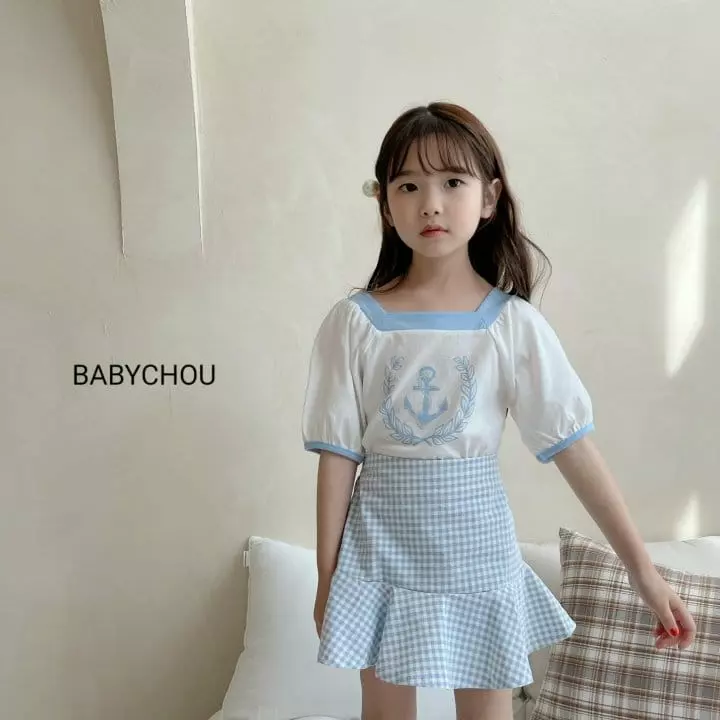 Babychou - Korean Children Fashion - #fashionkids - Marine Tee - 4