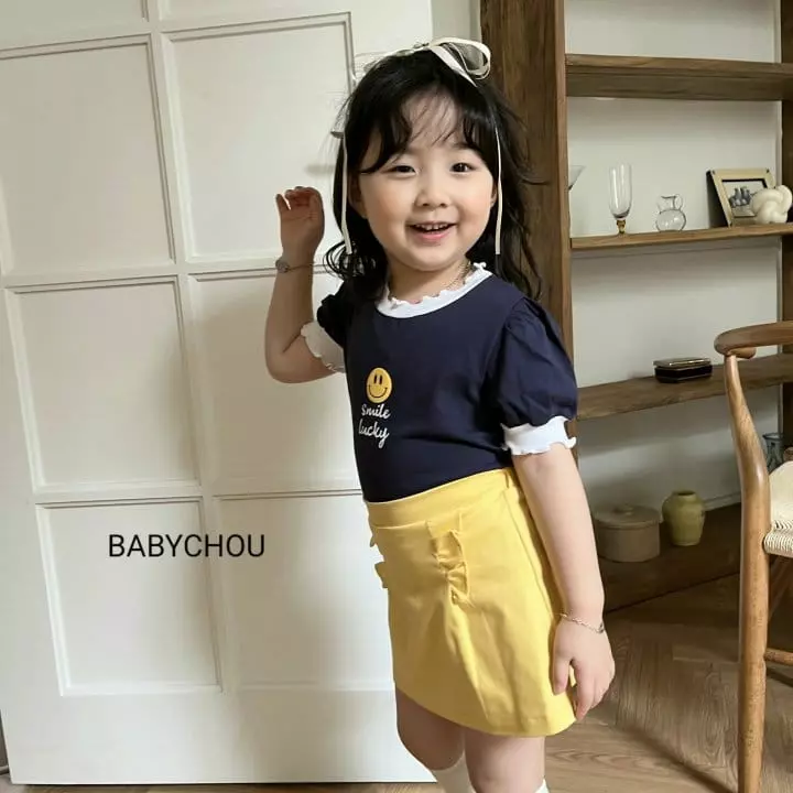 Babychou - Korean Children Fashion - #kidsstore - Smile Tee - 11