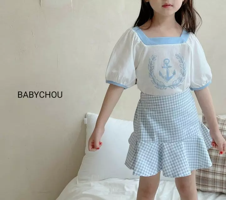 Babychou - Korean Children Fashion - #littlefashionista - Marine Tee - 8