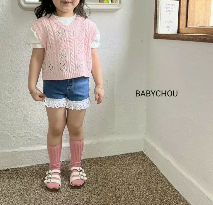 Babychou - Korean Children Fashion - #minifashionista - Lace Shorts - 11