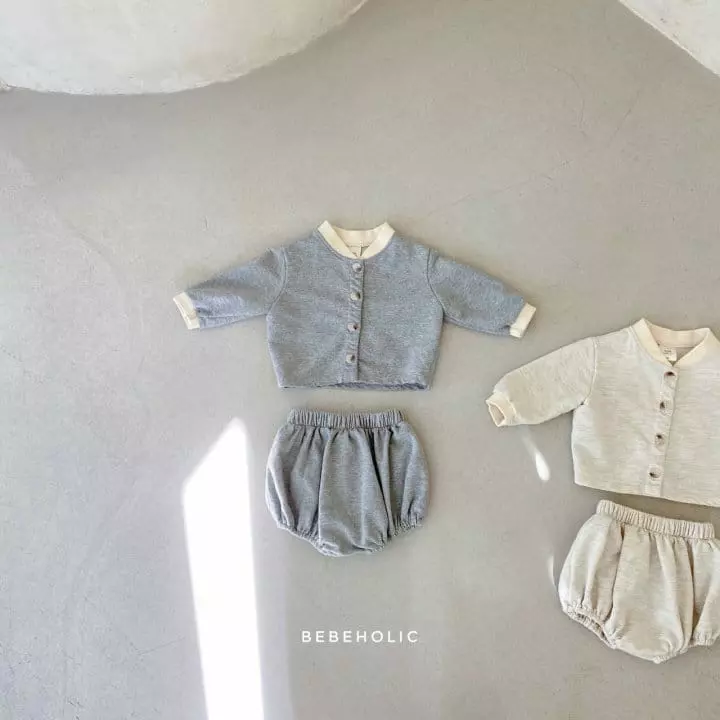 Bebe Holic - Korean Baby Fashion - #babyboutique - Danjak Cardigan Bottom Set - 6