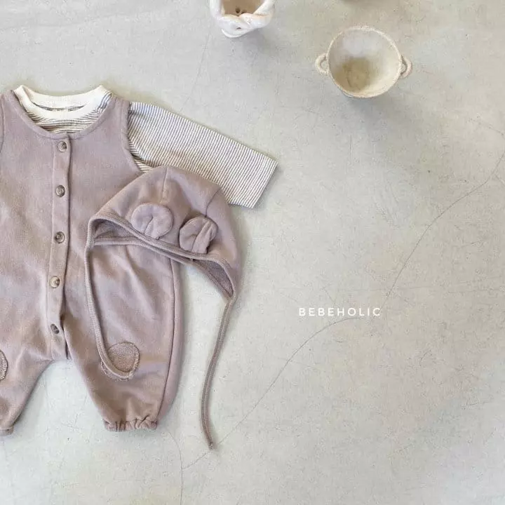 Bebe Holic - Korean Baby Fashion - #onlinebabyshop - Bibi Bodysuit with Bonnet - 4