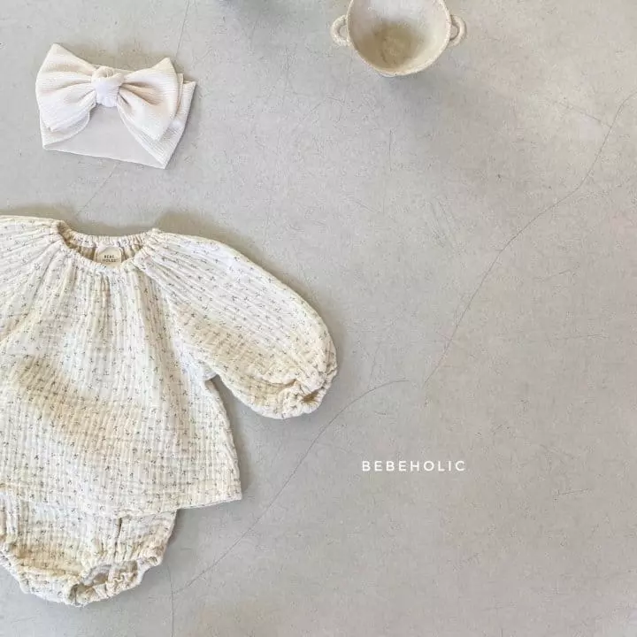 Bebe Holic - Korean Baby Fashion - #babyoutfit - Flower Top Bottom Set - 5