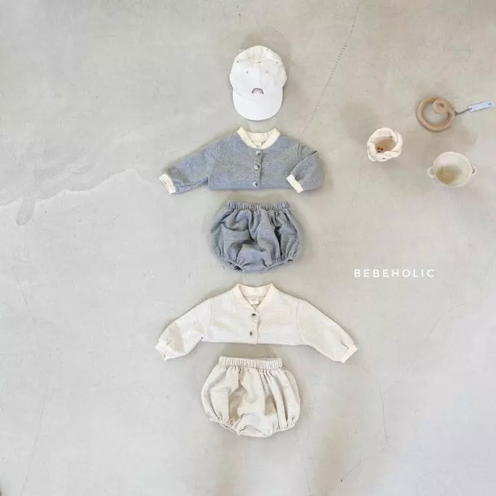 Bebe Holic - Korean Baby Fashion - #babyoutfit - Danjak Cardigan Bottom Set