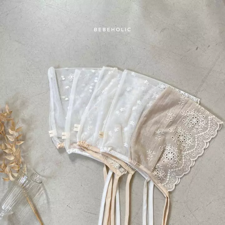 Bebe Holic - Korean Baby Fashion - #babyoutfit - Lace Bonnet