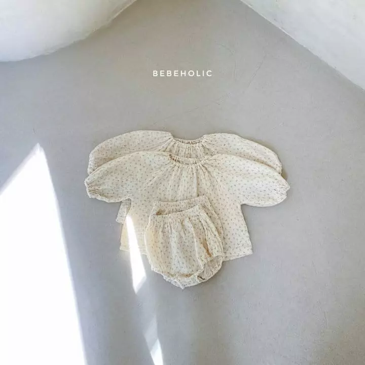 Bebe Holic - Korean Baby Fashion - #babywear - Flower Top Bottom Set - 6